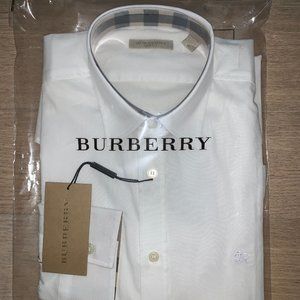 Burberry Brit Men's White Long Sleeve Medium shirt